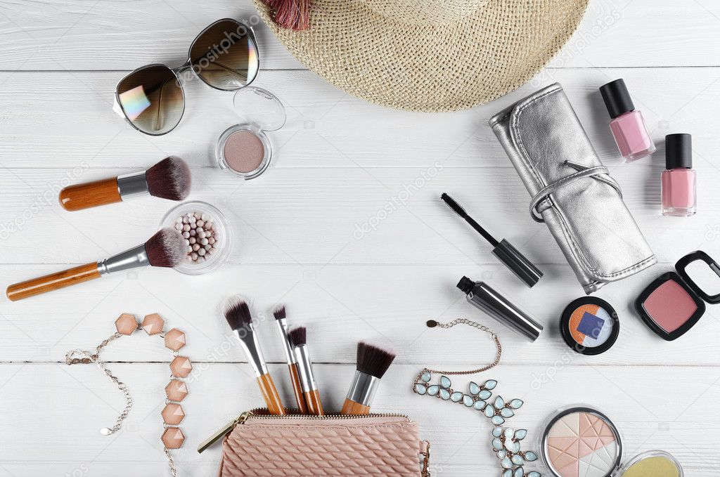 women cosmetics and accessories