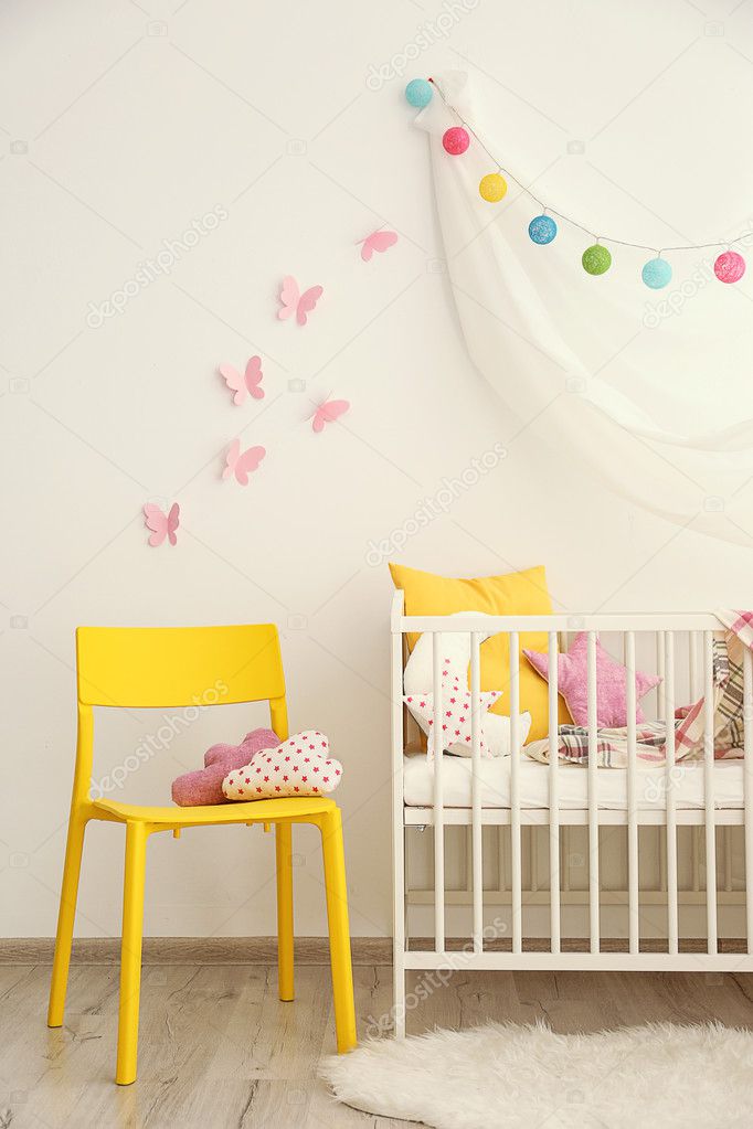 Modern interior of baby room