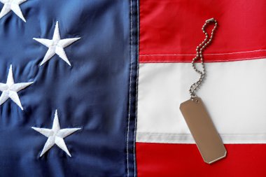 Asker Amerikan bayrağı arka plan üzerinde simge