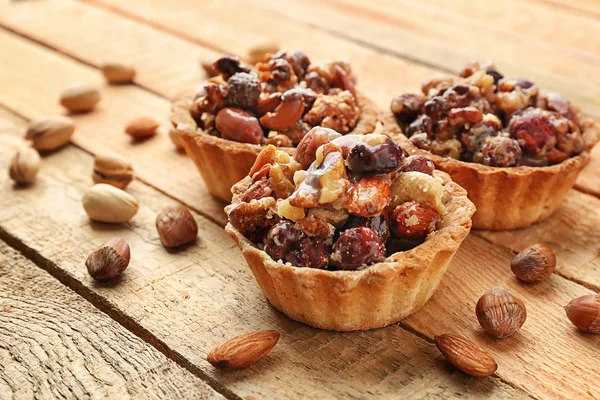 Delicious nut cakes — Stock Photo, Image