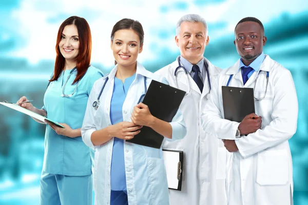 Medical Team Blurred Hospital Background Health Care Concept — Stock Photo, Image