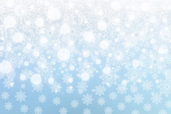 Festive Christmas design. White snowflakes background. — Stock Photo, Image