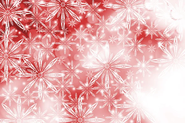 Ünnepi karácsonyi design. Fehér hópelyhek háttér. — Stock Fotó