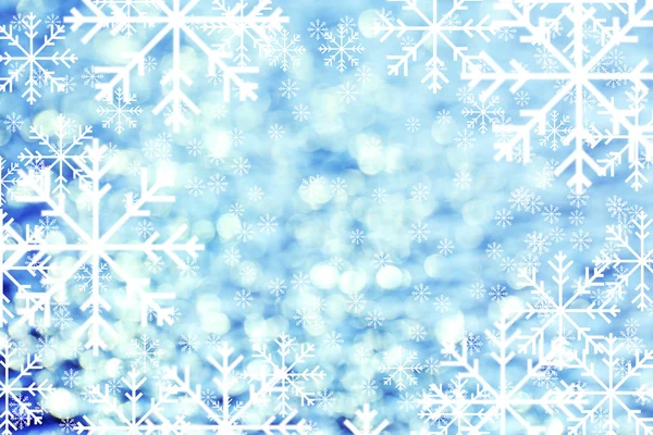 Diseño navideño festivo. Fondo de copos de nieve blancos . —  Fotos de Stock