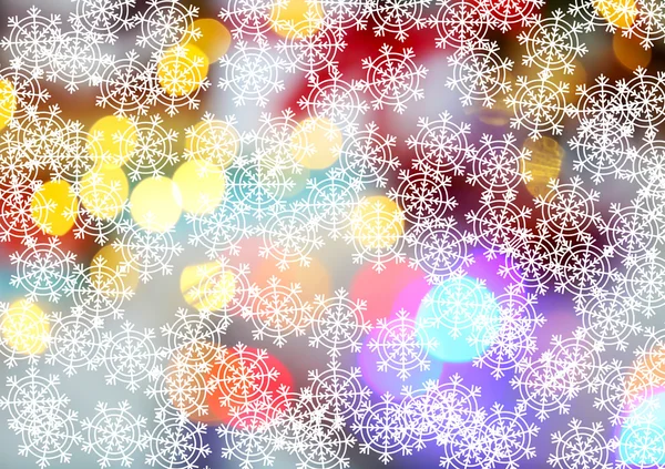 Festliches Weihnachtsdesign. weiße Schneeflocken Hintergrund. — Stockfoto