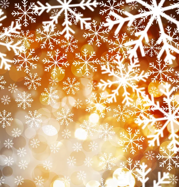 Ünnepi karácsonyi design. Fehér hópelyhek háttér. — Stock Fotó