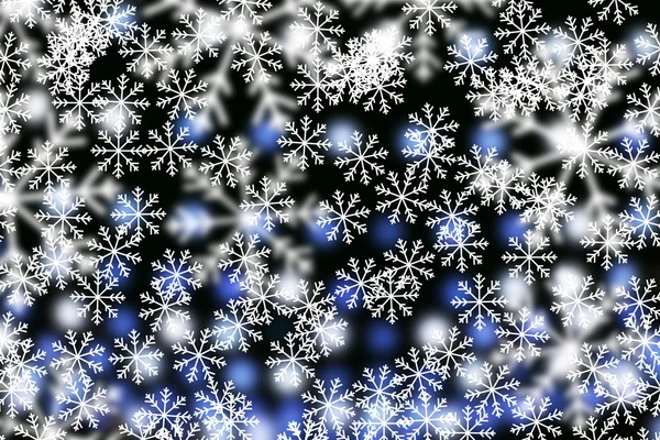 Festliches Weihnachtsdesign. weiße Schneeflocken Hintergrund. — Stockfoto