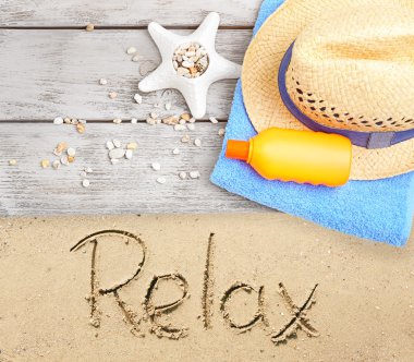 Yaz plaj kum arka plan ayarla