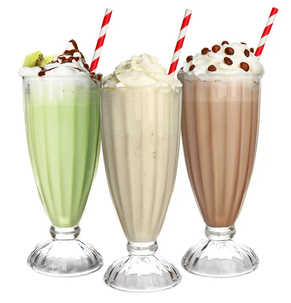 Leckere Milchshakes — Stockfoto