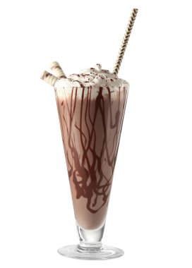 Beyaz izole taze lezzetli kokteyl