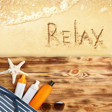 Yaz plaj kum arka plan ayarla