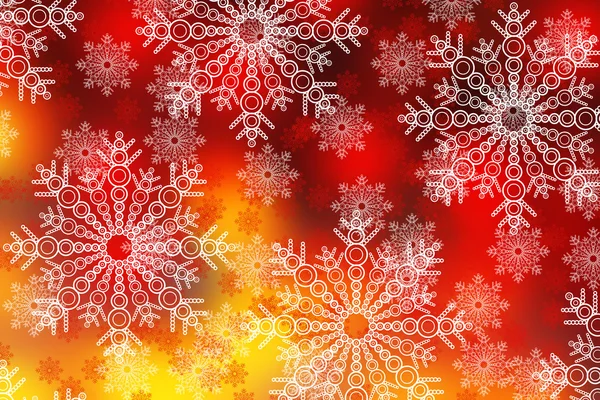 Festliches Weihnachtsdesign. weiße Schneeflocken Hintergrund. — Stockfoto