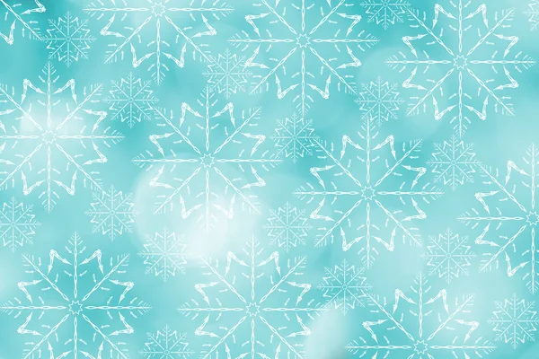 Festliches Weihnachtsdesign. weiße Schneeflocken Hintergrund. — Stockfoto