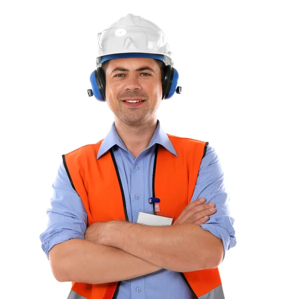 Professionele bouwvakker — Stockfoto