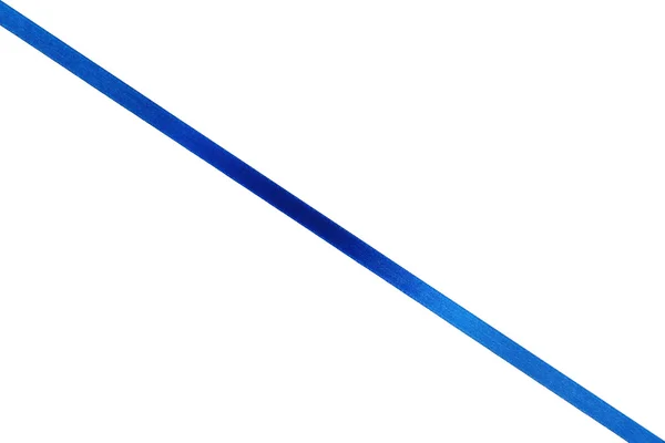Fita azul no fundo branco — Fotografia de Stock