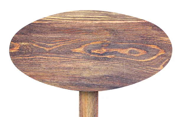 Letrero de madera sobre fondo blanco — Foto de Stock