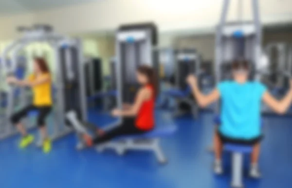 Gruppe Von Menschen Die Fitnessstudios Trainieren — Stockfoto