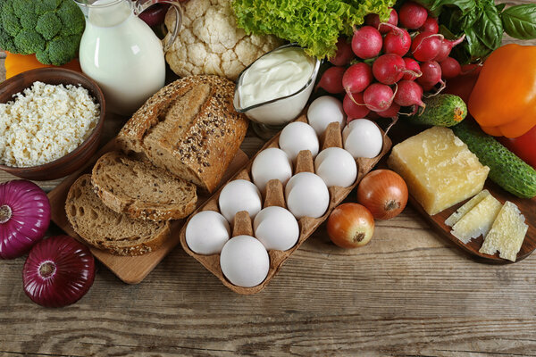 Vegetables and dairy products