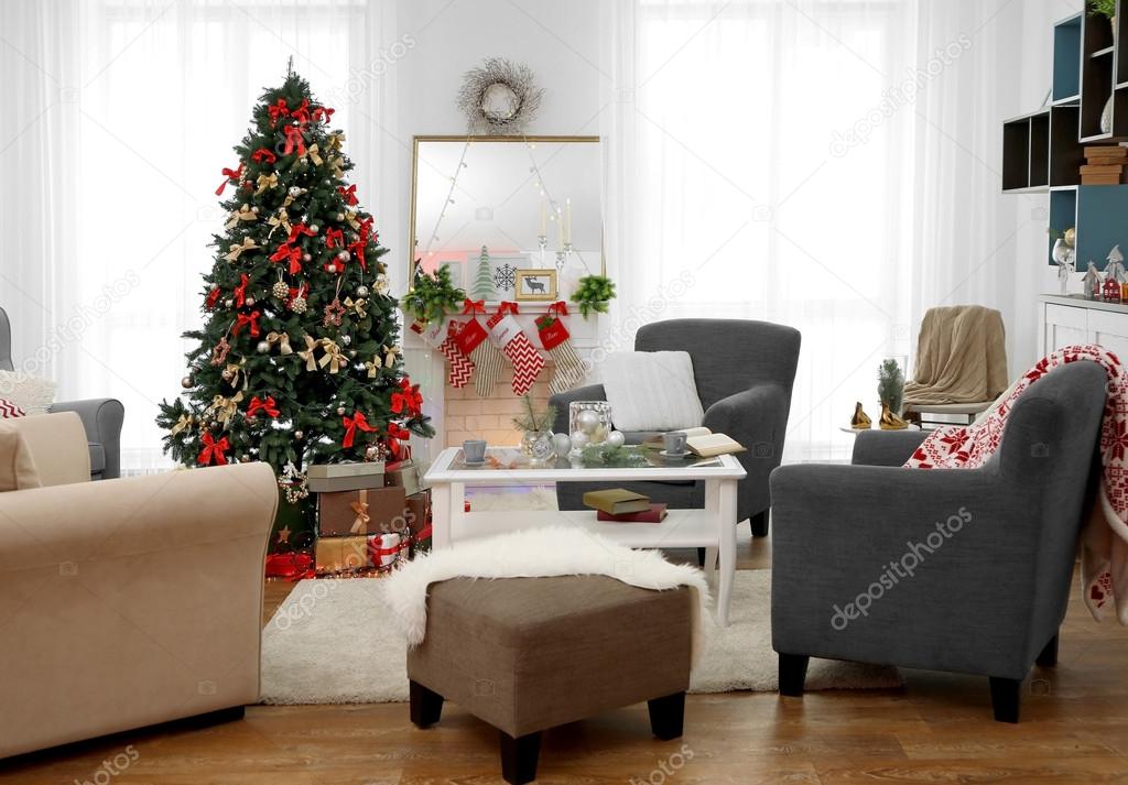 Cozy Christmas interior 