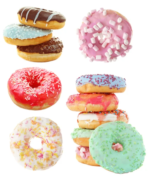 Delicious donuts with glaze — Stock Photo, Image