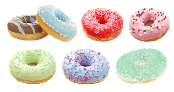 Delicious donuts with glaze — Stock Photo, Image