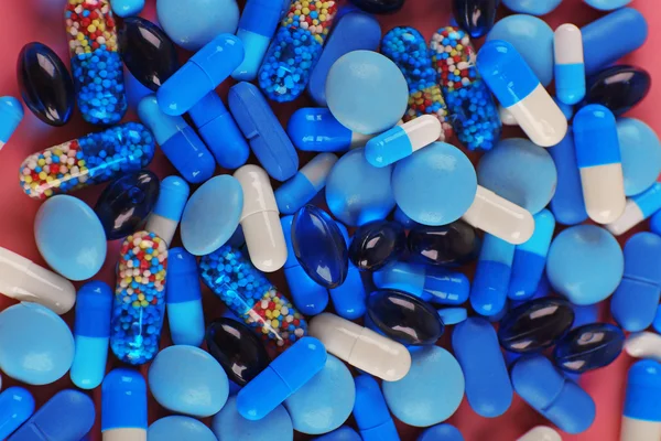 Blue Color pills — Φωτογραφία Αρχείου