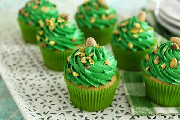 green Pistachio cupcakes