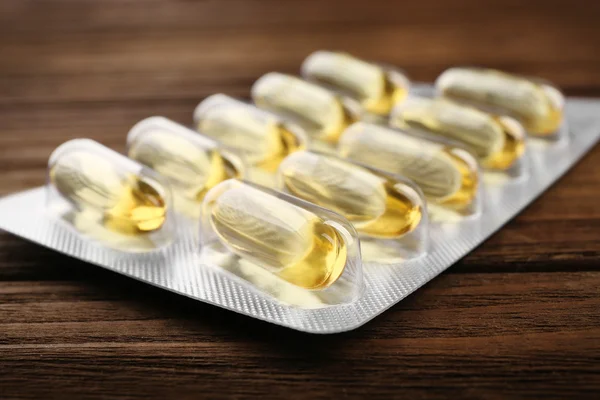 Capsules d'huile de foie de morue — Photo