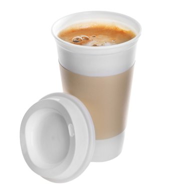 Kağıt bardak kahve. 