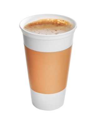 Kağıt bardak kahve. 