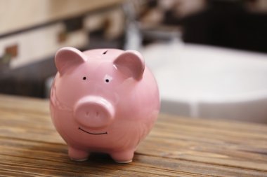 Pig money box  clipart