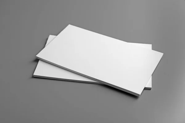 Blank notebooks on grey background — Stock Photo, Image