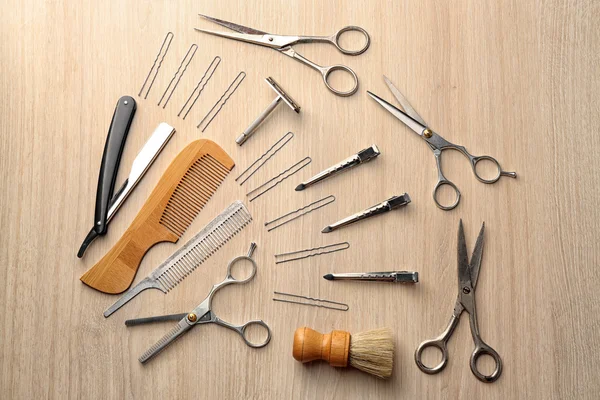 Oldtimer-Werkzeuge des Friseursalons — Stockfoto