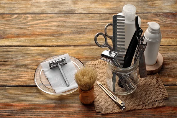 Vintage narzędzi barber Shop — Zdjęcie stockowe