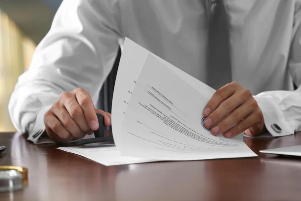 Notary public in office — Stock Photo, Image