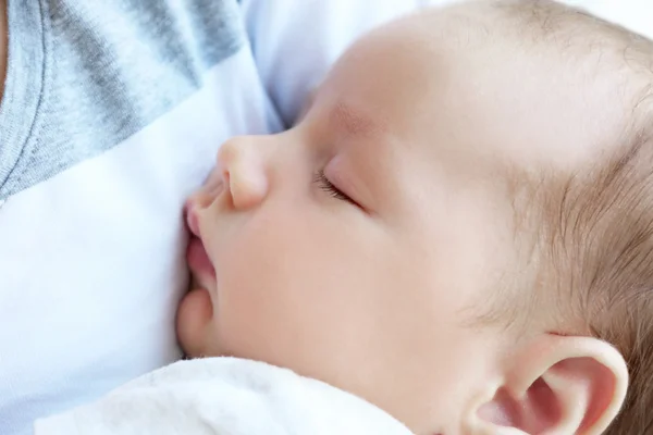 Portrait of cute sleeping baby, close up view — Stok Foto