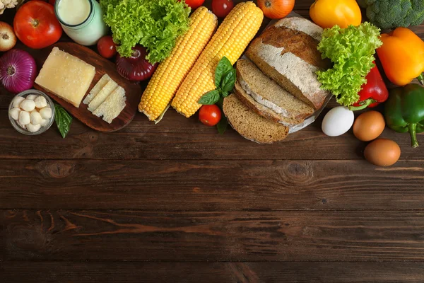 Grönsaker och mejeriprodukter — Stockfoto