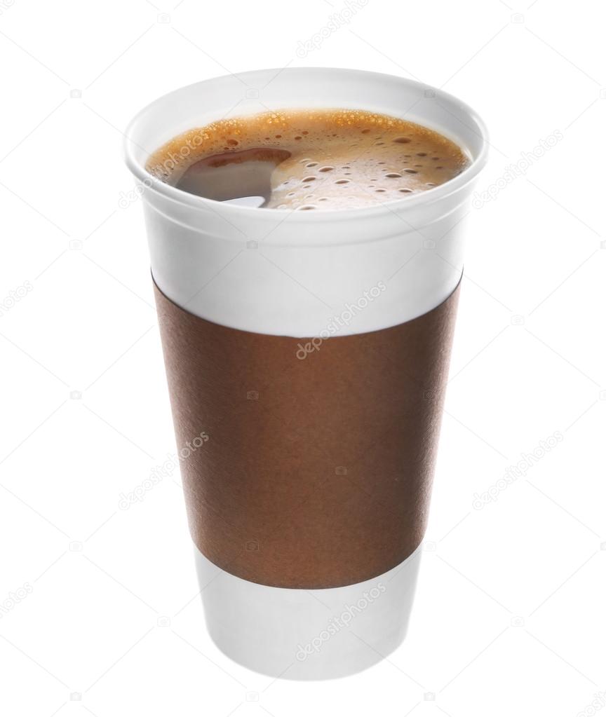 Paper cup of coffee 