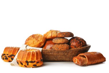 Karışım-in beyaz izole hasır kase taze hamur işleri