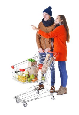 Mutlu çift metal arabası ile