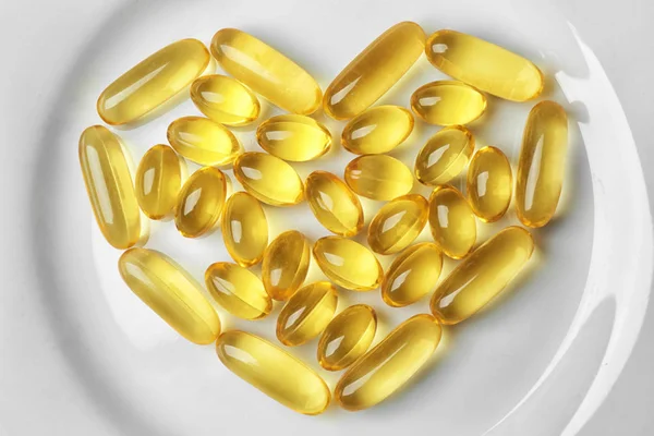 Fish oil capsules — Stock Photo, Image