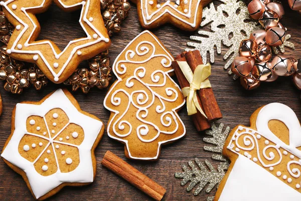 Délicieux biscuits au pain d'épice — Photo