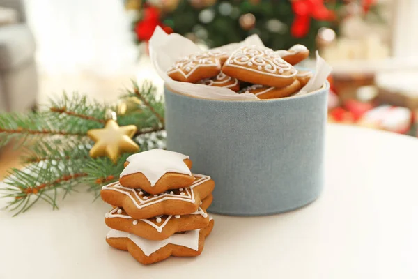 Tasty gingerbread cookies — Stock Photo, Image