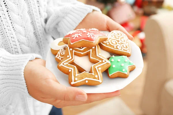 Tasty gingerbread cookies — Stock Photo, Image