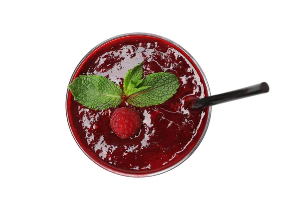 Berry smoothie sobre fondo blanco — Foto de Stock