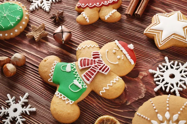 Smakelijke kerstkoekjes — Stockfoto