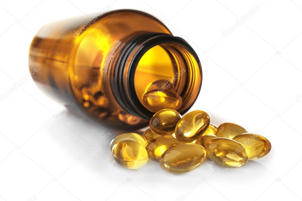 Fish oil capsules