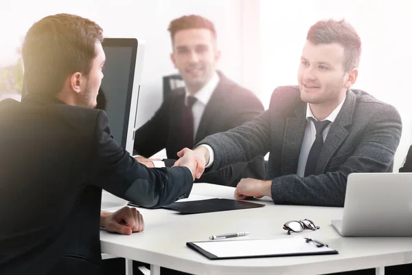 Groep Van Mensen Uit Het Bedrijfsleven Vergadering Kantoor — Stockfoto