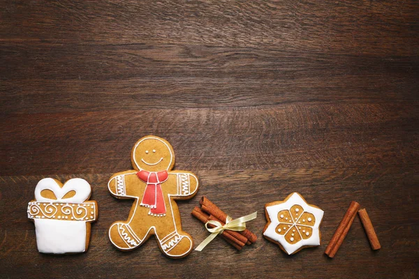 Tasty gingerbread cookies — Stock Photo, Image