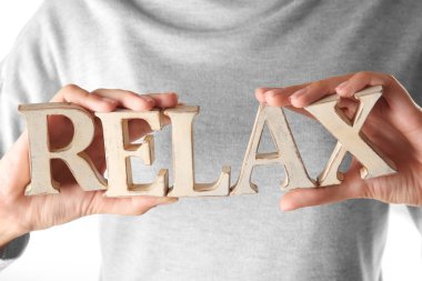 Word Relax ahşap harflerin yapılan